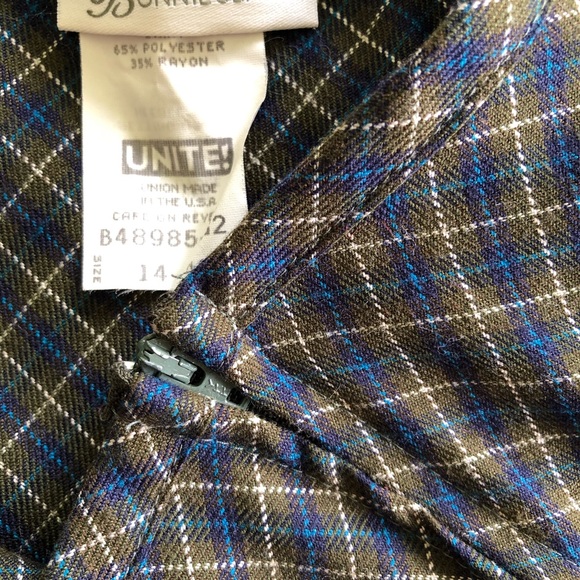 Vintage plaid school teacher skirt - Picture 4 of 4